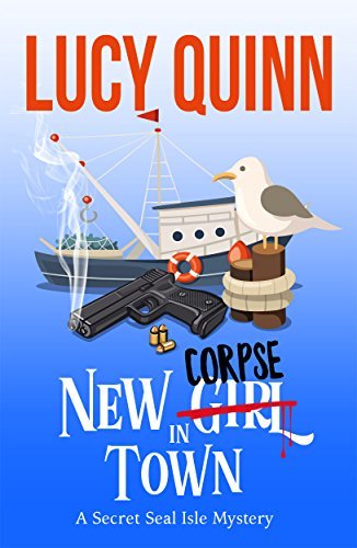 Book Cover Art Work for the book titled: New Corpse in Town (Secret Seal Isle Mysteries Book 1)