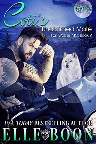 Book Cover Art Work for the book titled: Coti's Unclaimed Mate (Iron Wolves MC Book 9)
