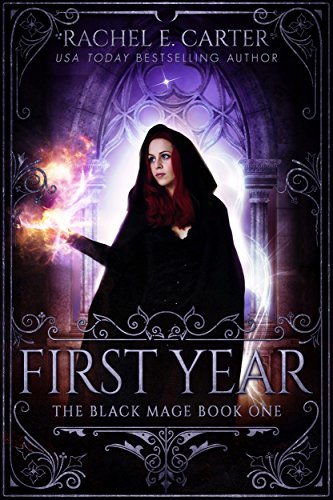 Book Cover Art Work for the book titled: First Year (The Black Mage Book 1)