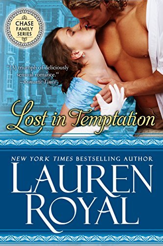 Book Cover Art Work for the book titled: Lost in Temptation (Regency Chase Family Series