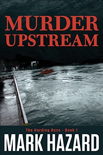 Book Cover Art Work for the book titled: Murder Upstream: A Detective Mystery (Harding Boys Book 1)