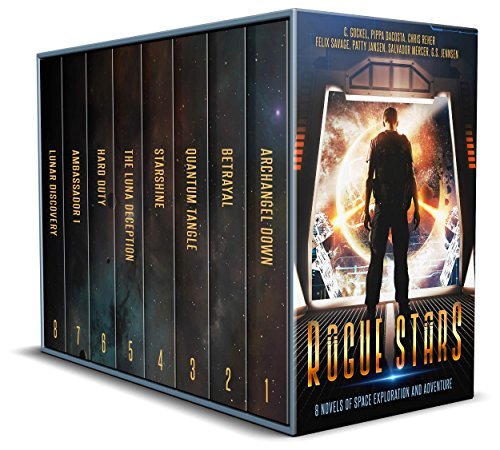 Book Cover Art Work for the book titled: Rogue Stars: 8 Novels of Space Exploration and Adventure