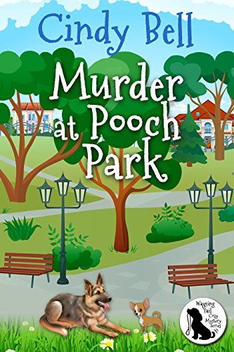 Book Cover Art Work for the book titled: Murder at Pooch Park (Wagging Tail Cozy Mystery Book 1)