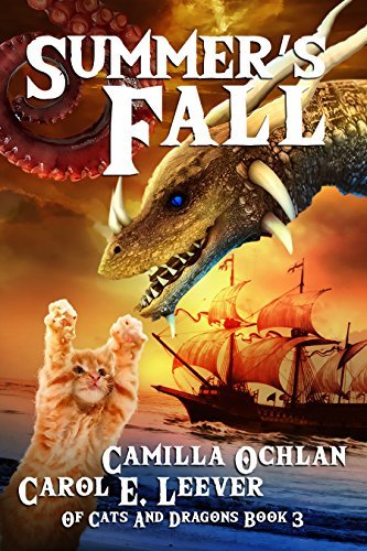 Book Cover Art Work for the book titled: Summer's Fall: The Quest For The Autumn King Part 1 (Of Cats And Dragons Book 3)