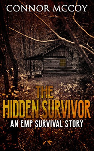 Book Cover Art Work for the book titled: THE HIDDEN SURVIVOR: an EMP survival story